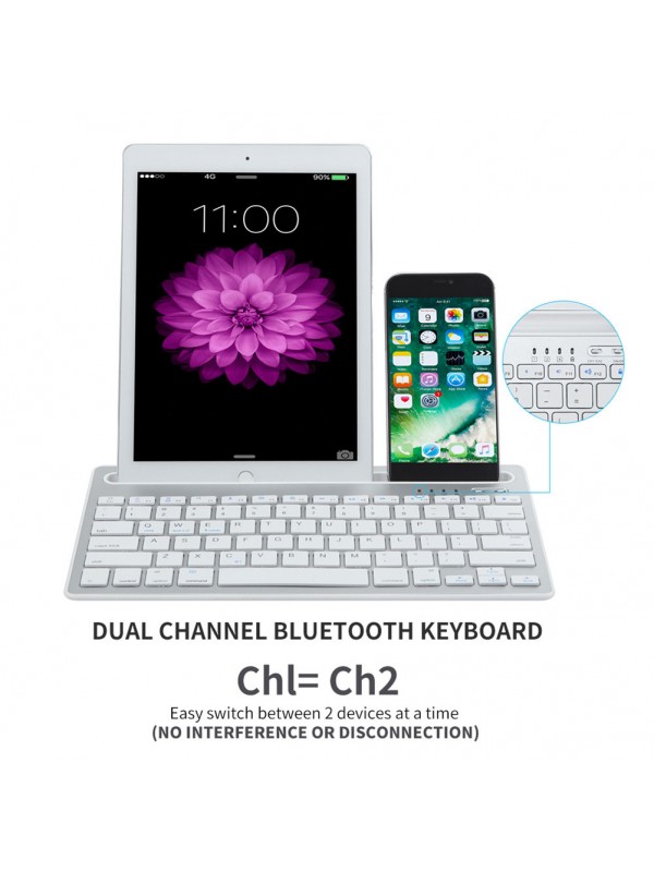 Dual Channel Wireless Bluetooth Keyboard