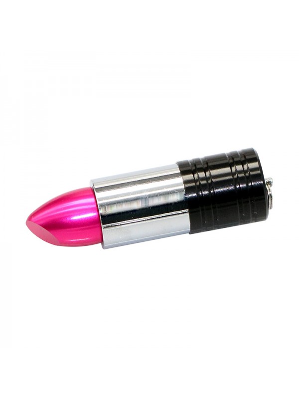 Metal Lipstick Shape Flash Drive - Purple 16G