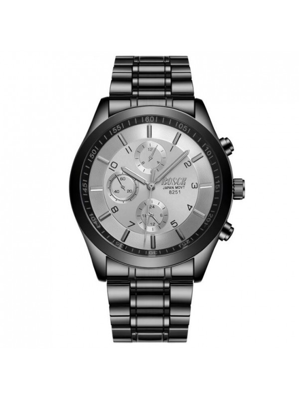 Men Wristwatch Silver White surface 8251