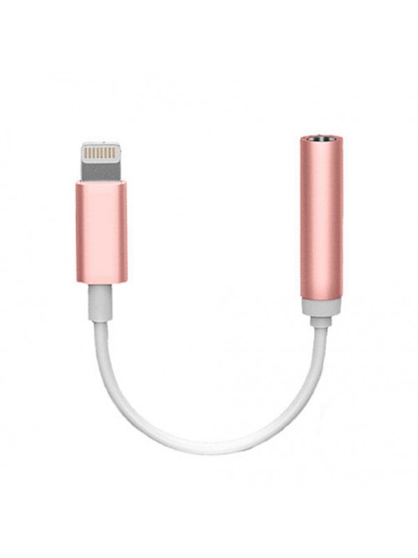 Headphone Adapter Connector Cable Rose Gold
