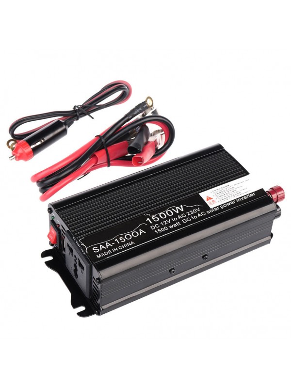 1500W Portable Car Power Inverter Charger