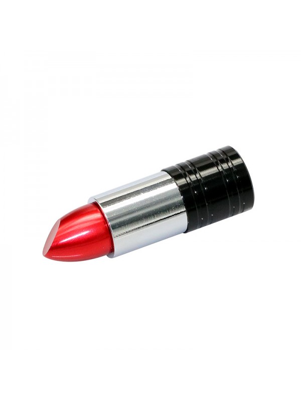 Metal Lipstick Shape Flash Drive - Red 8G