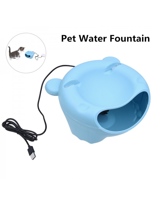 Electric Pet Water Fountain Dispense Blue