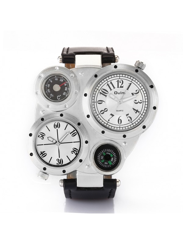 Oulm HP-9415 Men Quartz Watch - White