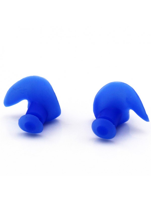 1 Pair Silicone Spiral Earplugs Blue