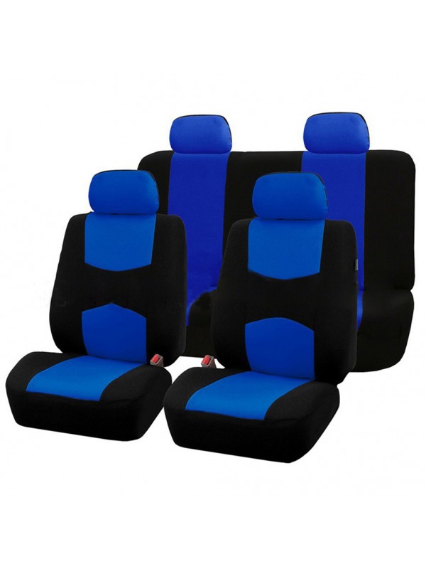 9Pcs Car Seat Covers-Blue