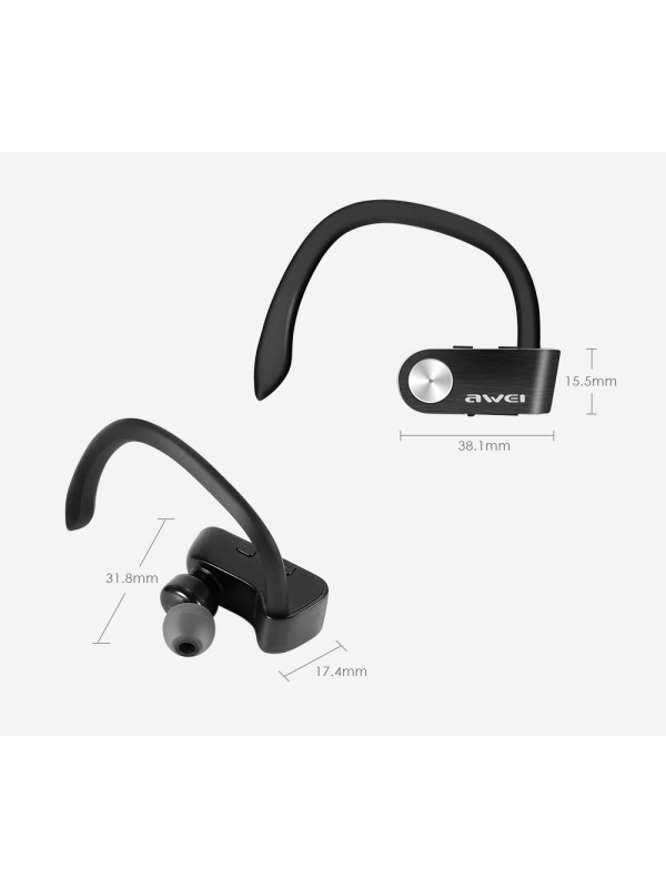 Awei T2 TWS Sports Ear Hook Headphones Black