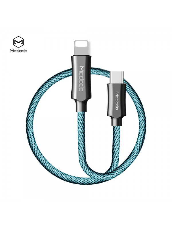 Knight Series Lightning Cable - 1.2m, Blue