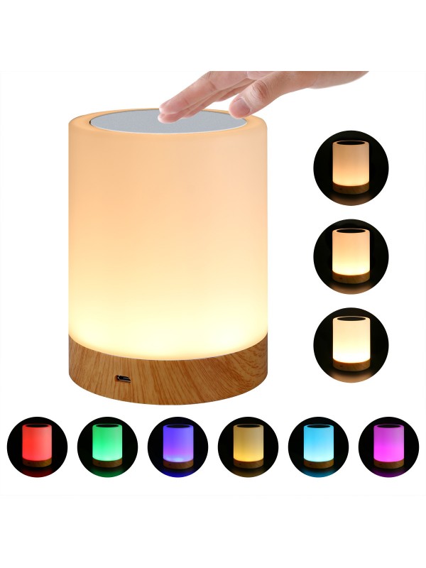 LED Night Lamp Colorful + Warm Light 4W