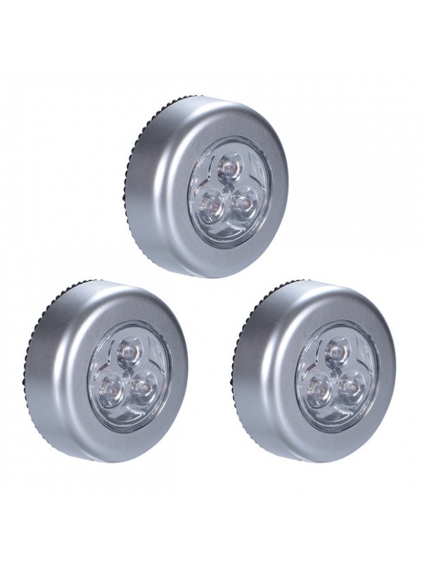 LED Touch Control Round Cabinet Light -6Pcs