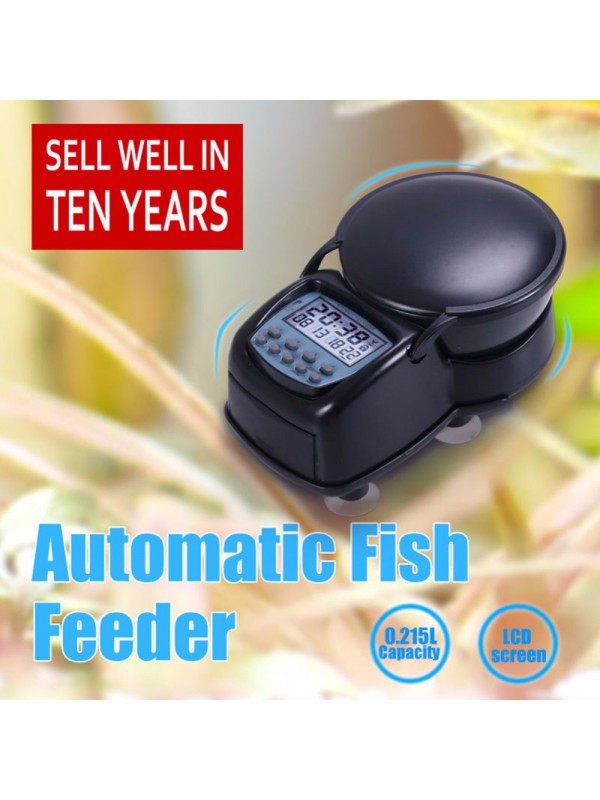 Mini LCD Display Timing Automatic Fish Feeder