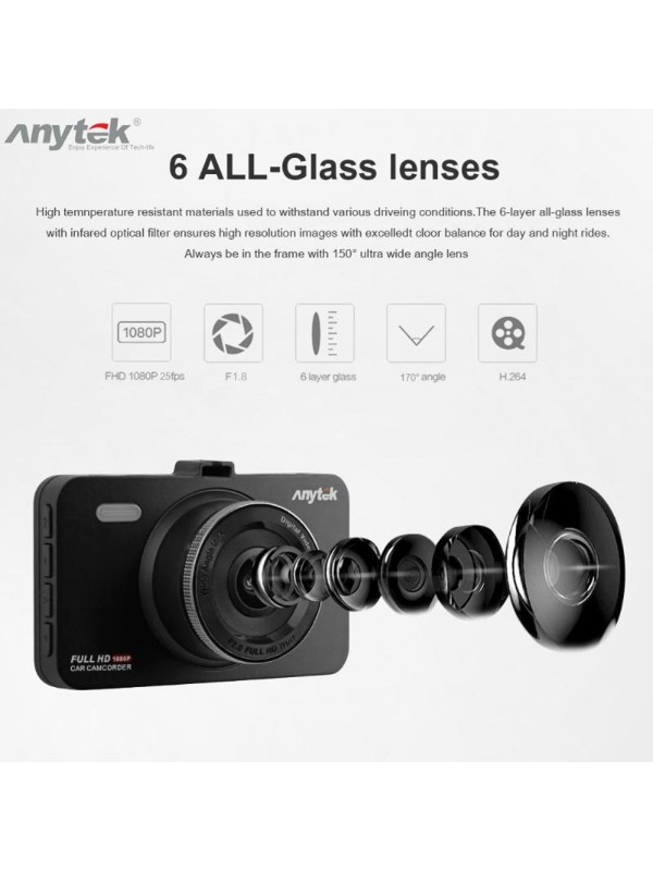 Anytek A78 HD 1080P Car Driving Recorder