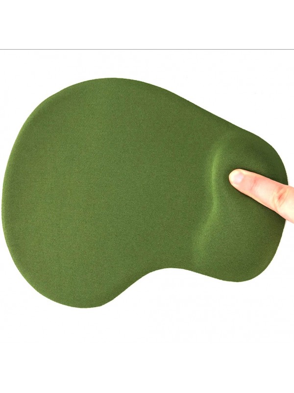 Office Mousepad with Gel Wrist Green