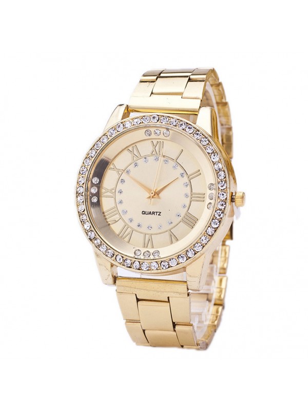Unique Fashion Dial Wristwatch Gold