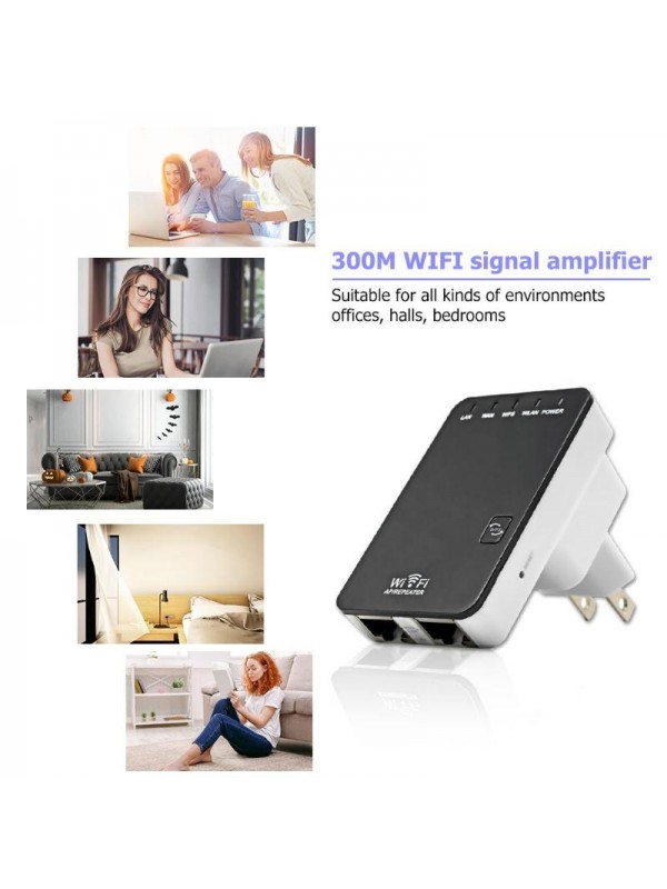300M Wireless WIFI Signal Amplifier - US Plug