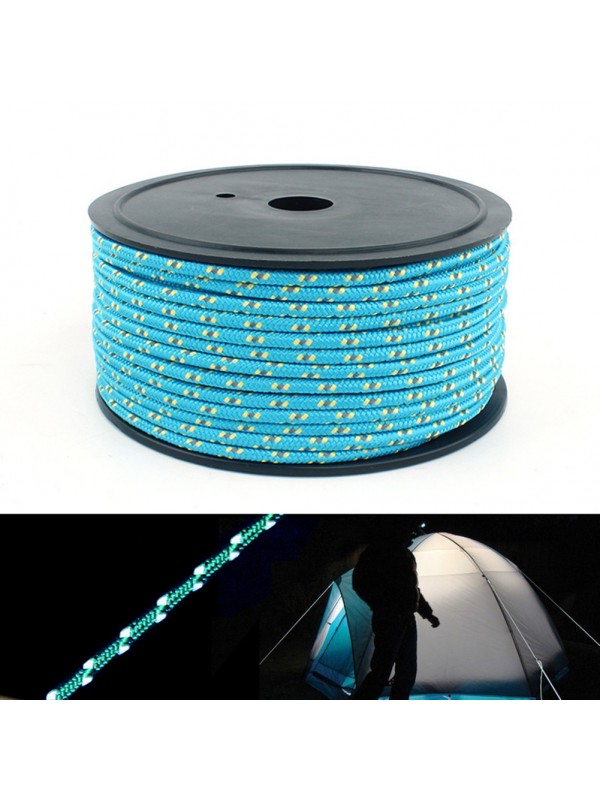 Outdoor Reflective Cord Tent Line Rope Blue