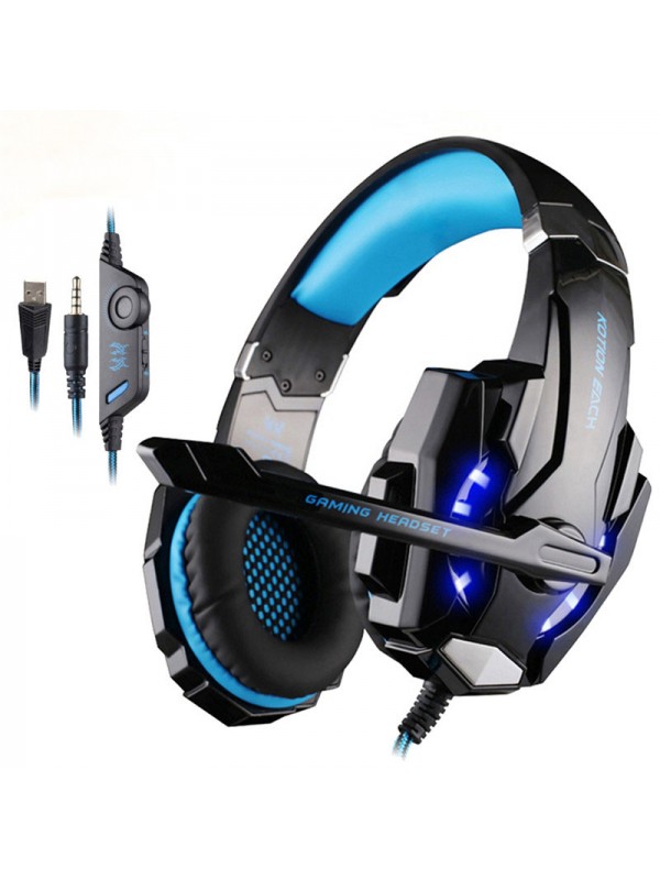 Black Blue  Gaming Headset