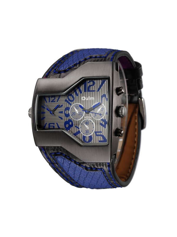 Oulm HP-1220 Men Quartz Watch - Blue