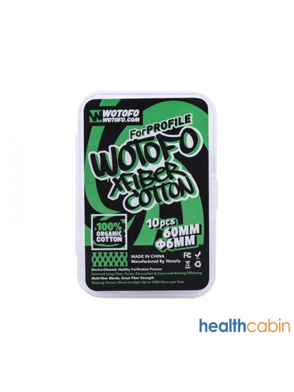 10 Pcs Wotofo Agleted Organic Cotton for RDA