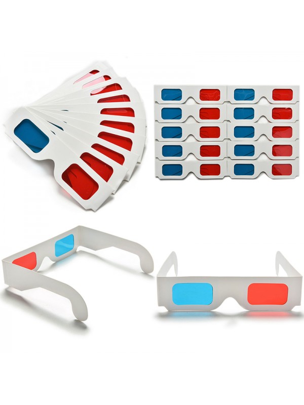 10 Pcs Universal Paper 3D Glasses View