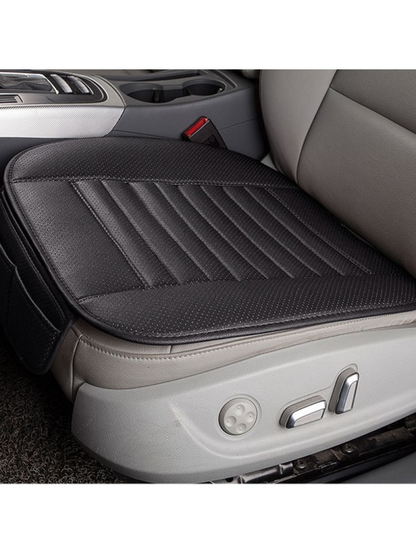 Black Breathable PU Leather Car Interior Seat