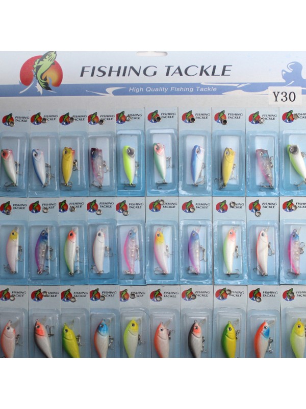 30pcs Kinds of Plastic Fishing Lures