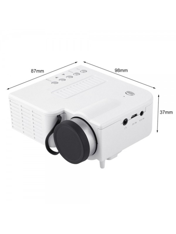 UC28A Mini LED Projector White EU Plug