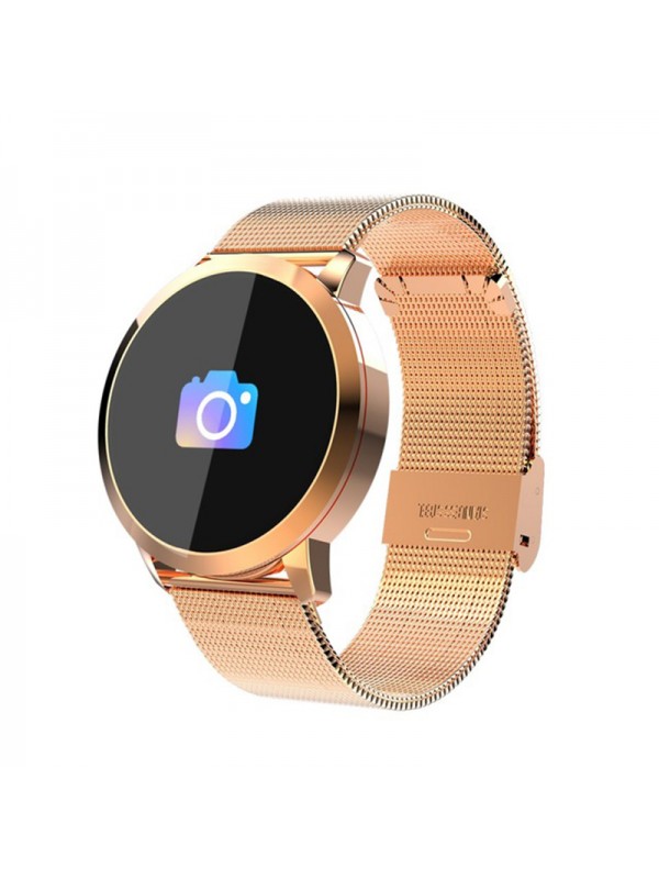 Q8 Smart Watch - gold steel