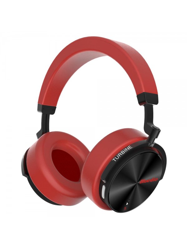Bluedio T5S Bluetooth Headphones - Red