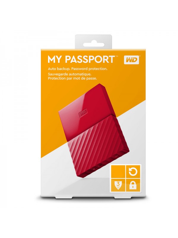 Western Digital My Passport HDD 2TB Red