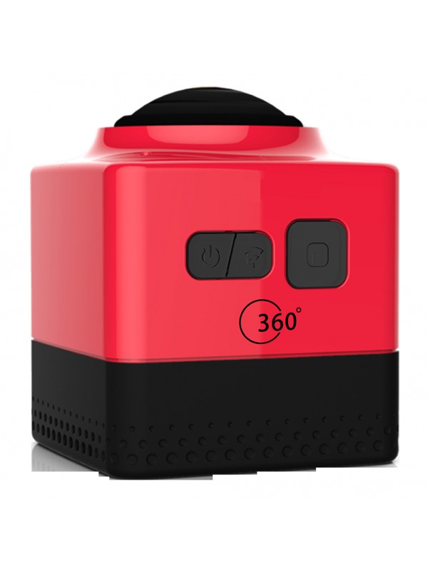 Mini Panoramic Wide Angle Action Camera Red