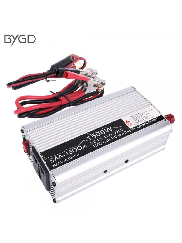 1500W Portable Car Inverter Charger White