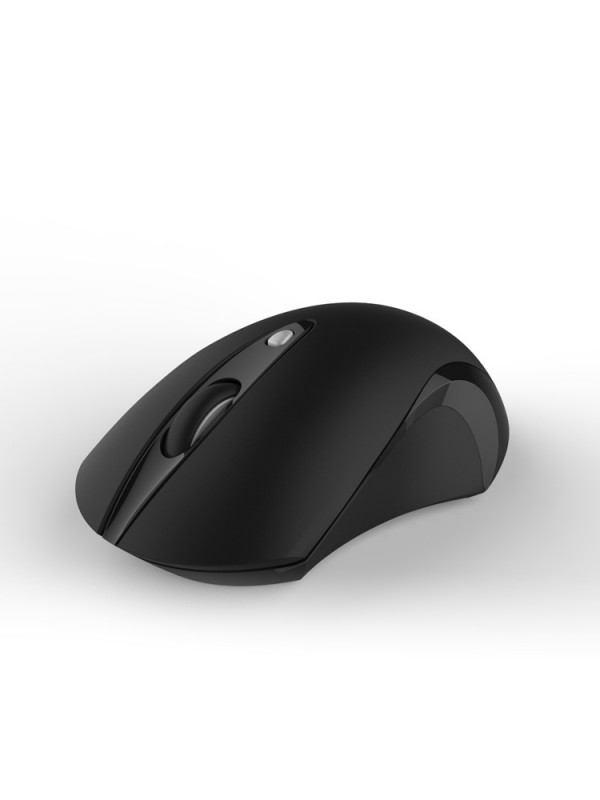 Silent Wireless Mouse Rubber Black