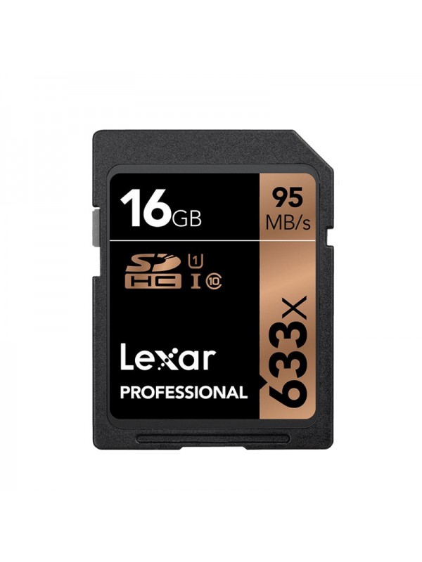 Lexar 633X 16GB SD Memory Card Black