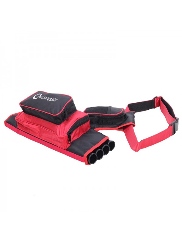 4 Tube Waist Carrying Quiver Bag - Red