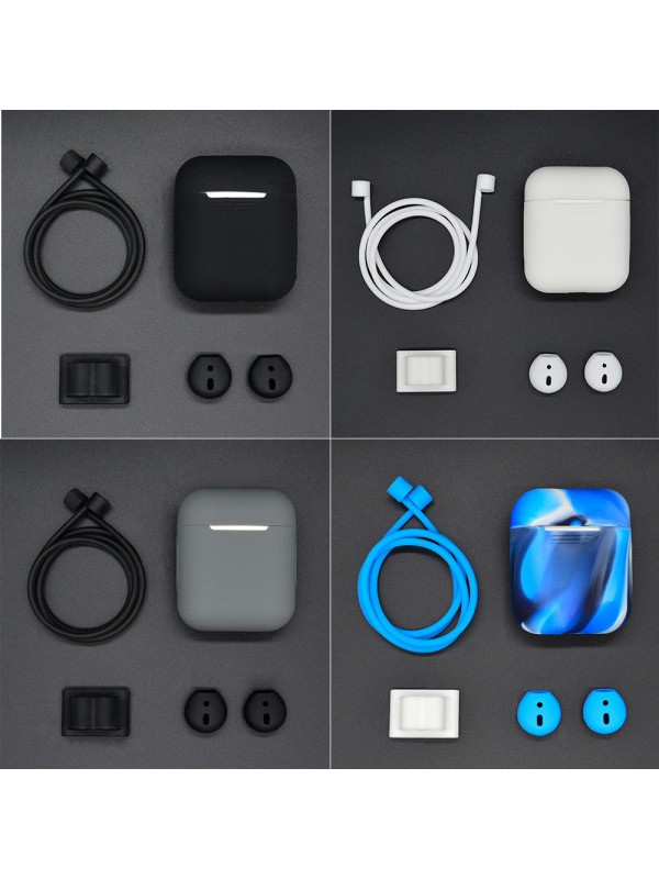 5 in 1 Silicone Cover Case Earphone Set