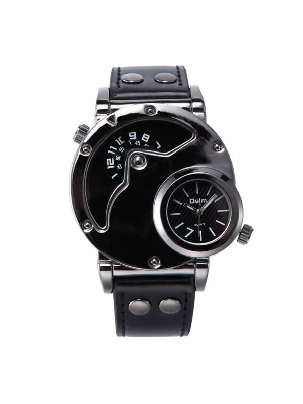 Oulm HP-9591 Men Quartz Watch - Black