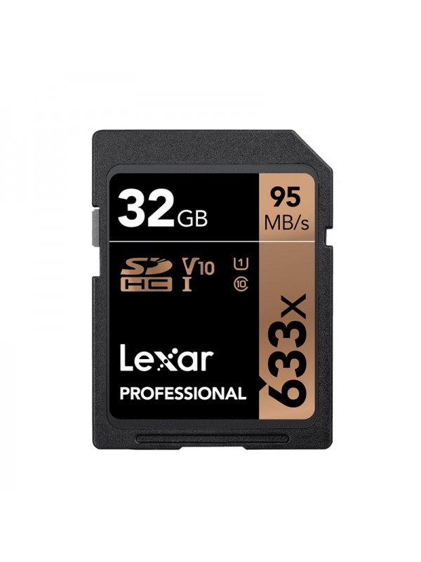 Lexar 633X 32GB SD Memory Card Black