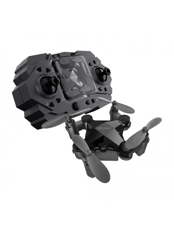 Folding Mini Drone Toy Black Standard