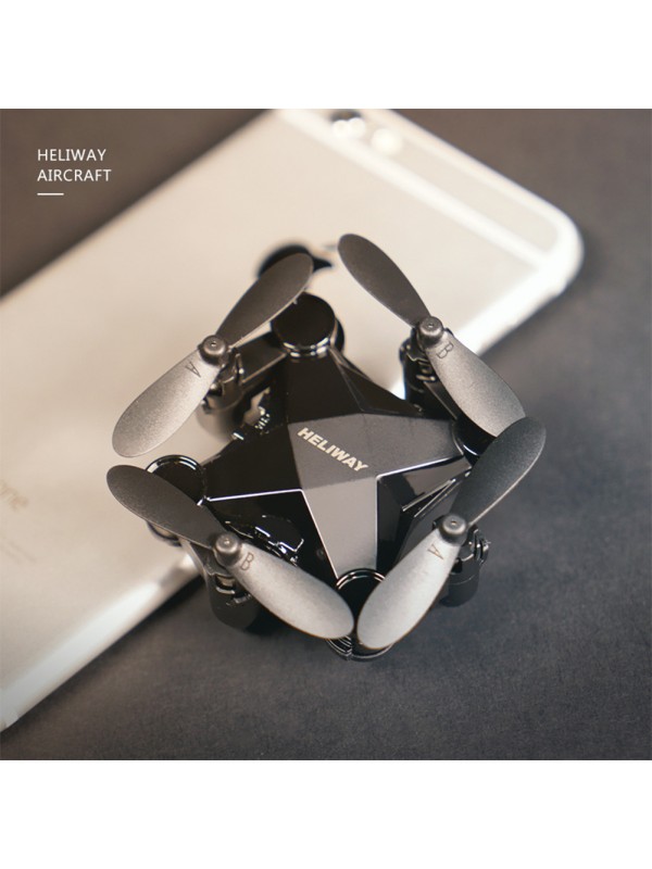 Folding Mini Drone Toy Black Standard
