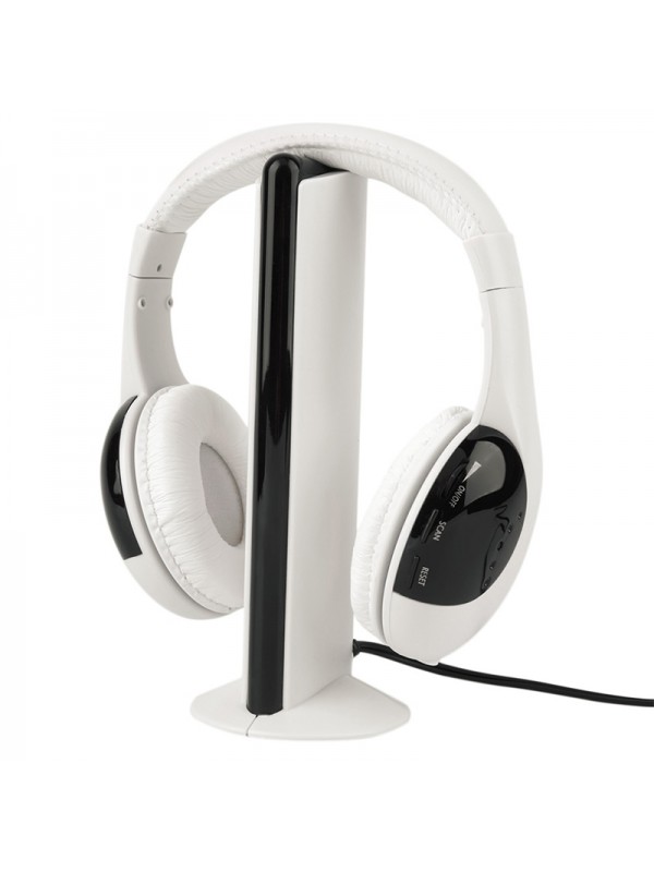 5 in 1 Headset Wireless Headphone White