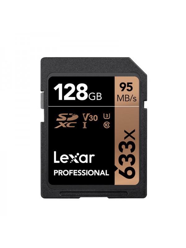 Lexar 633X 128GB SD Memory Card Black