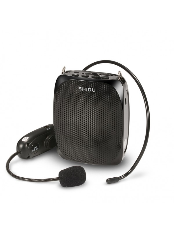 SHIDU 10 Watts Wireless Voice Amplifier-Black