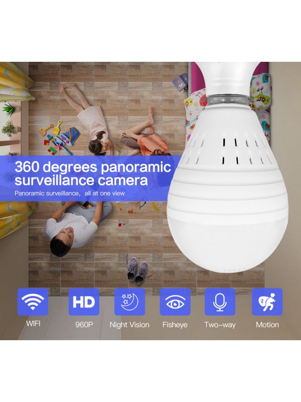 Bulb Lamp Wireless IP Camera