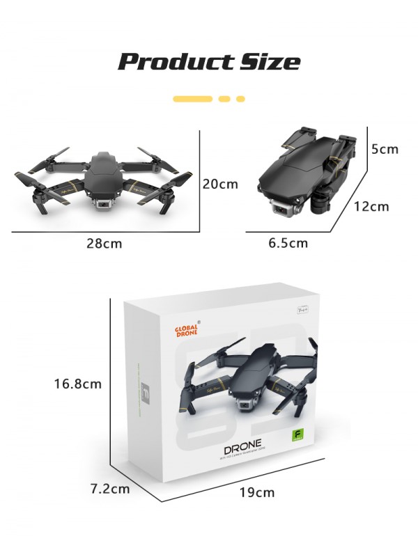 GLOBAL DRONE GD89 Wifi FPV RC Drone with 1080