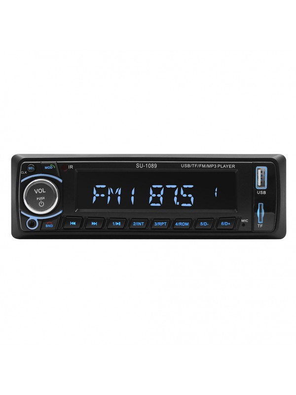 black Bluetooth Car Stereo Radio MP3 Player
