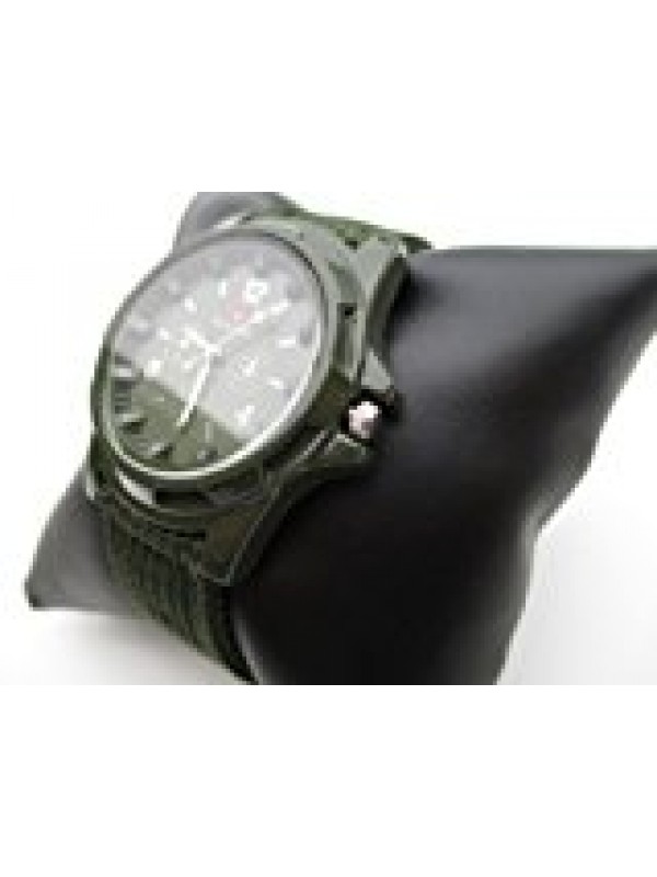Swiss Army Men`s Green Fabric Strap Watch