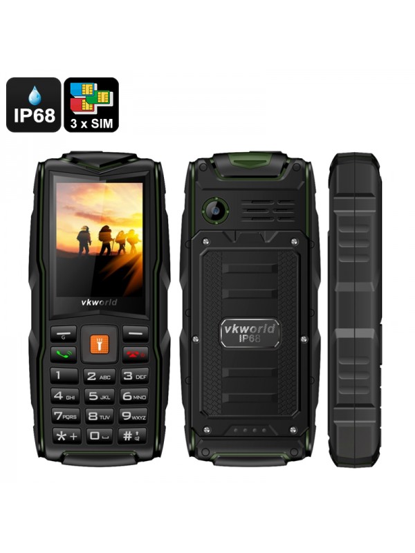 VKWorld New Stone V3 GSM Cell Phone (Green)