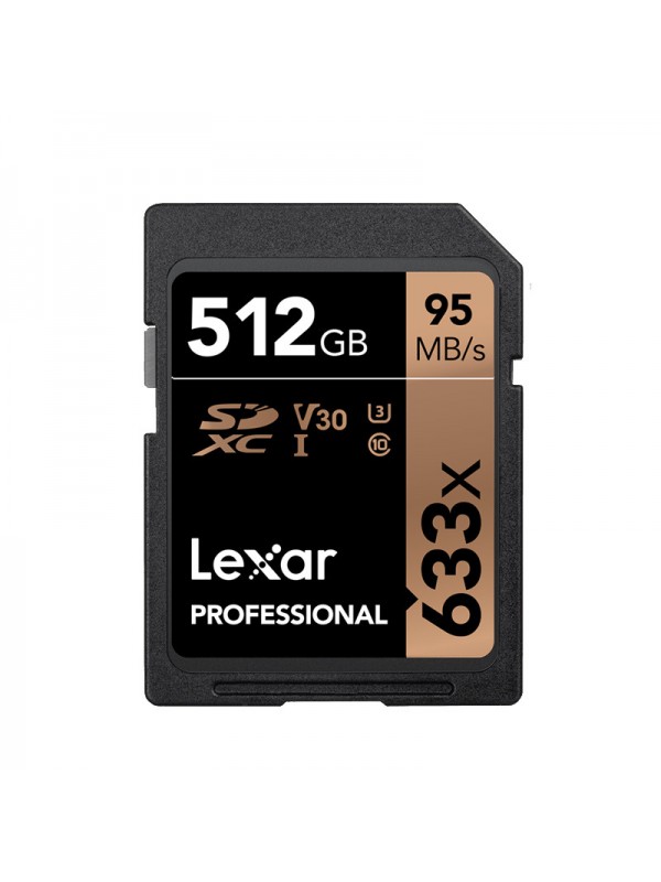 Lexar 633X 512GB SD Memory Card Black