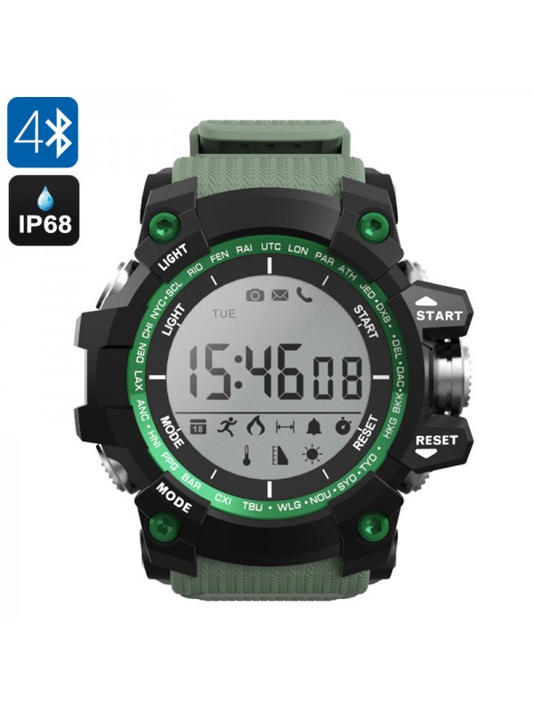 NO.1 F2 Outdoor Bluetooth Watch (Green)